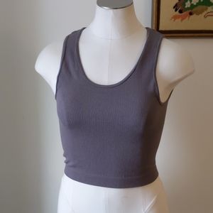 Stretchy ribbed tank one size